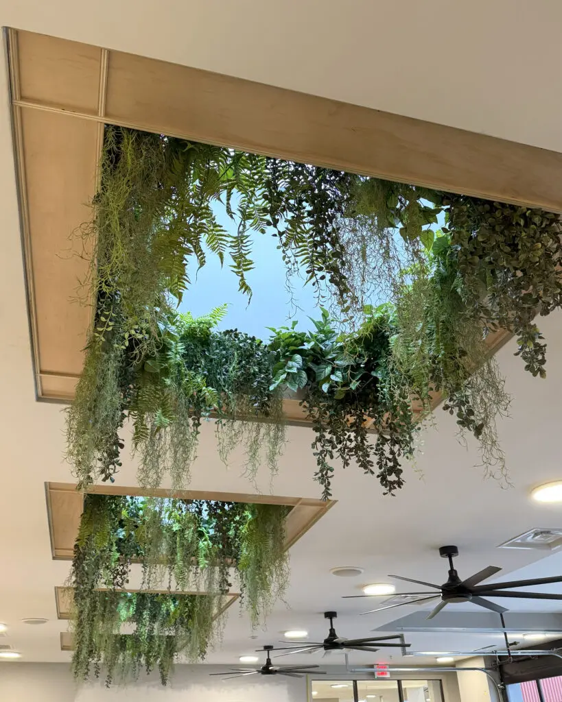 Hanging Garden Faux Install by Oakland Green Interiors in Columbus, OH.