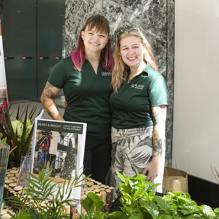 Team OGI at a National Indoor Plant Week giveaway event.