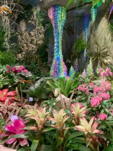 Artistic indoor garden display featuring plants and biophilic design style in Columbus, OH
