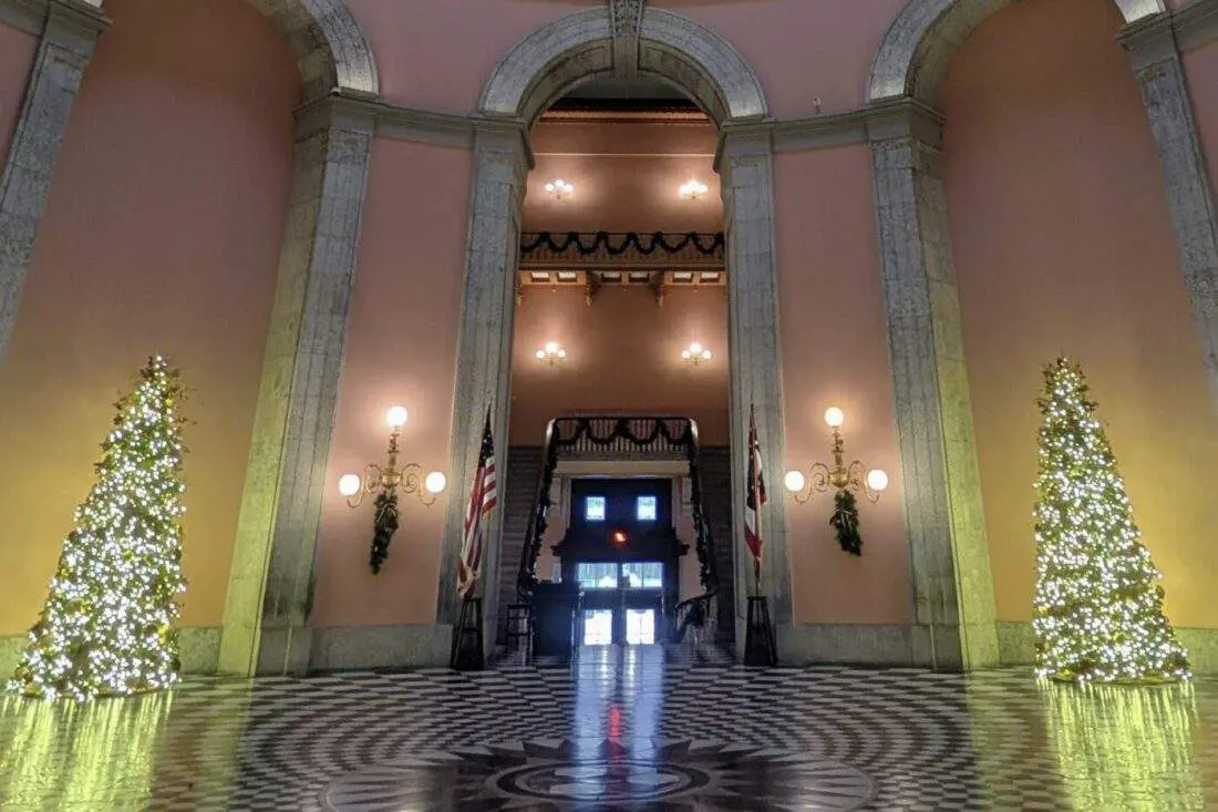Ohio Statehouse in the Holiday Season
